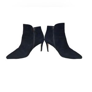 Halogen Ankle Boots Black Suede Size 9 EUC